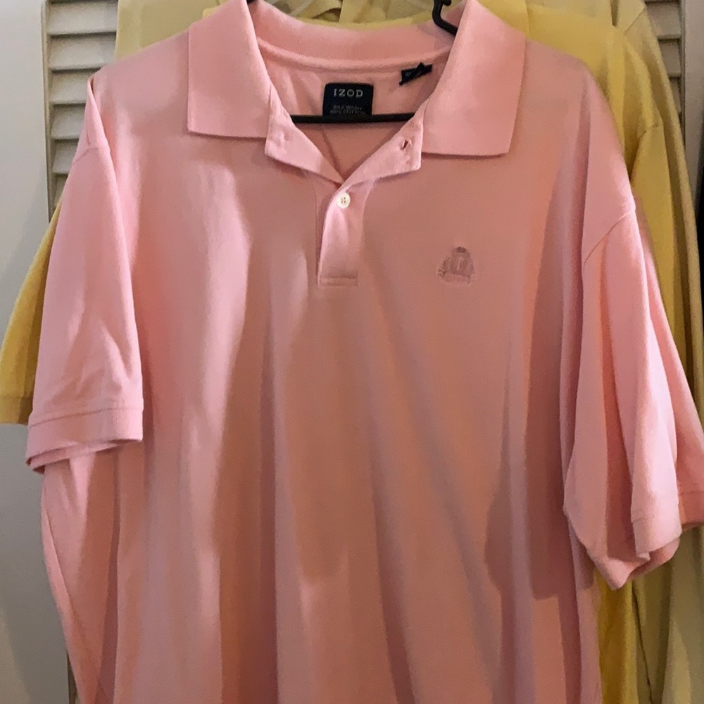 IZOD XL SHORT SLEEVED COLLAR SHIRT